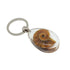 Ammonite keyring black